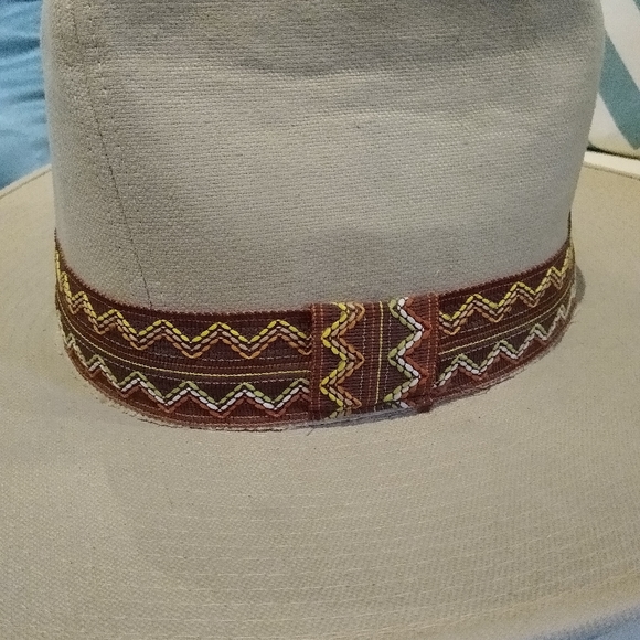Vtg Duke Collection Tan cotton hat large  7 1/4-7 3/8 - Picture 2 of 8
